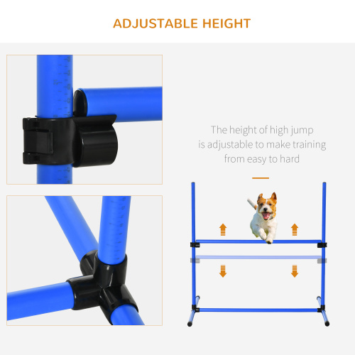 4-piece Dog Agility Training Equipment With Height-adjustable Jumping Poles