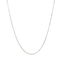 10k White Gold Classic Box Chain 0.6mm