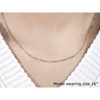 14k Yellow Gold Octagonal Box Chain 1.0mm