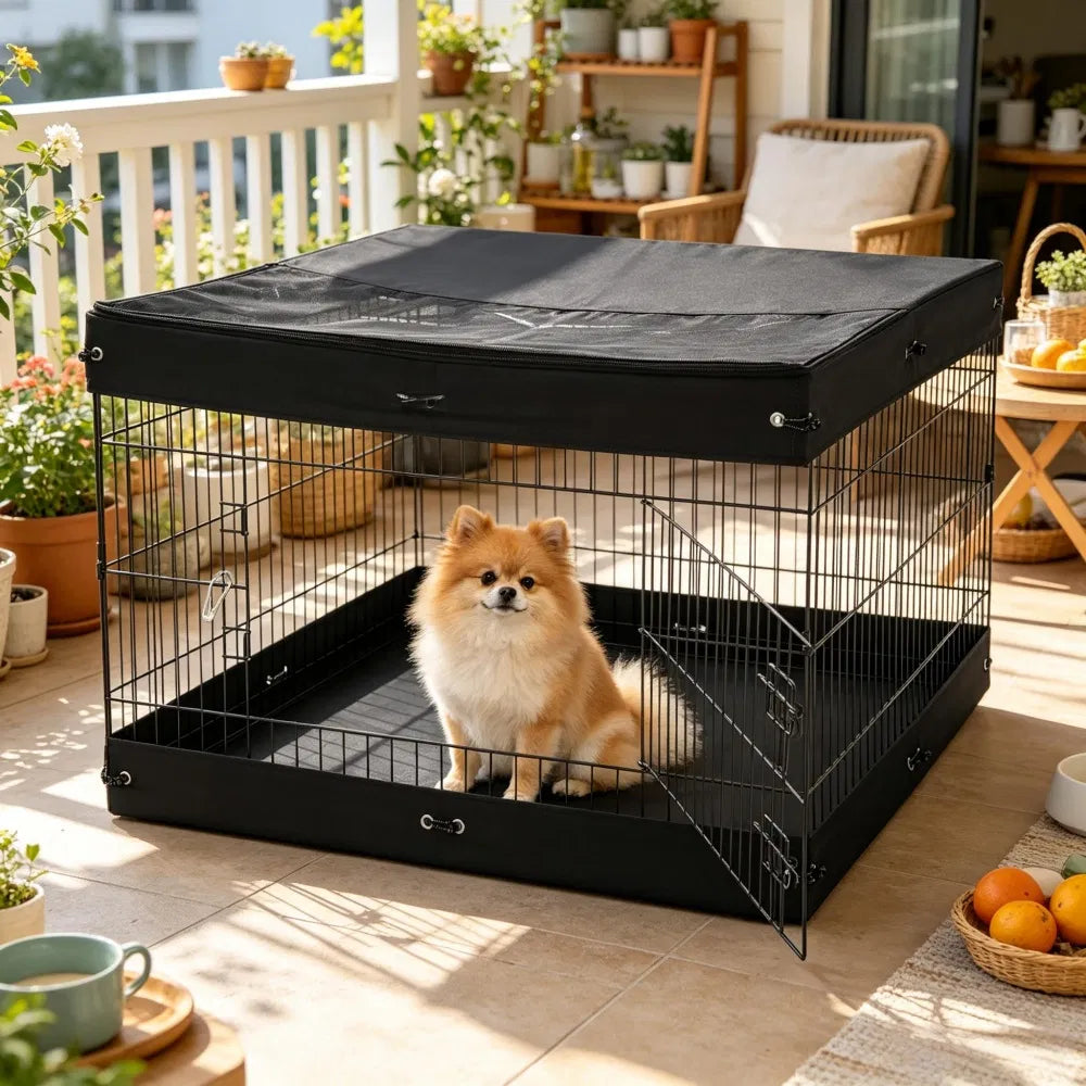 Dog House with Space-Saving for Outdoor