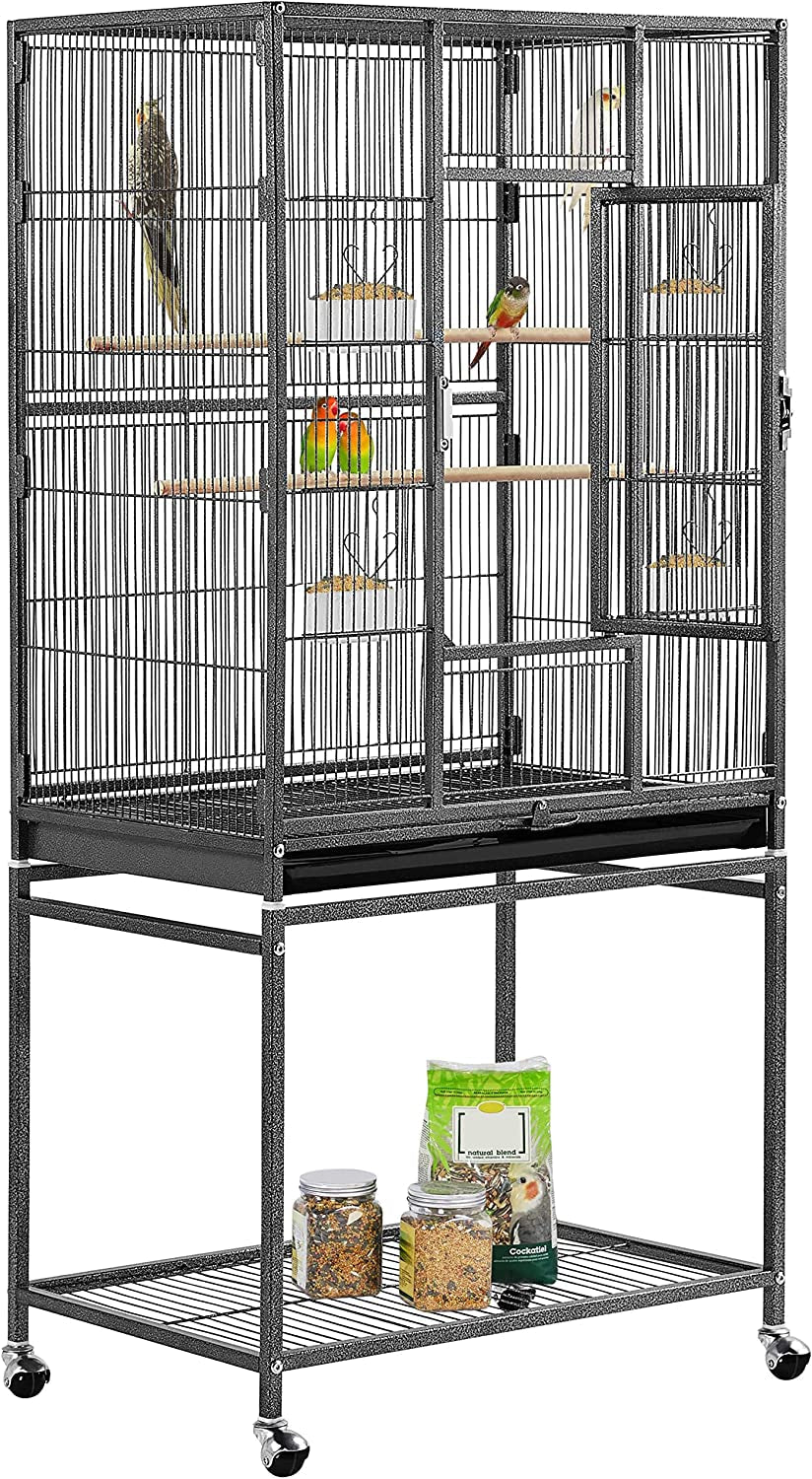 54-Inch Wrought Iron Standing for Large Parrot - BIG FRENCHIES