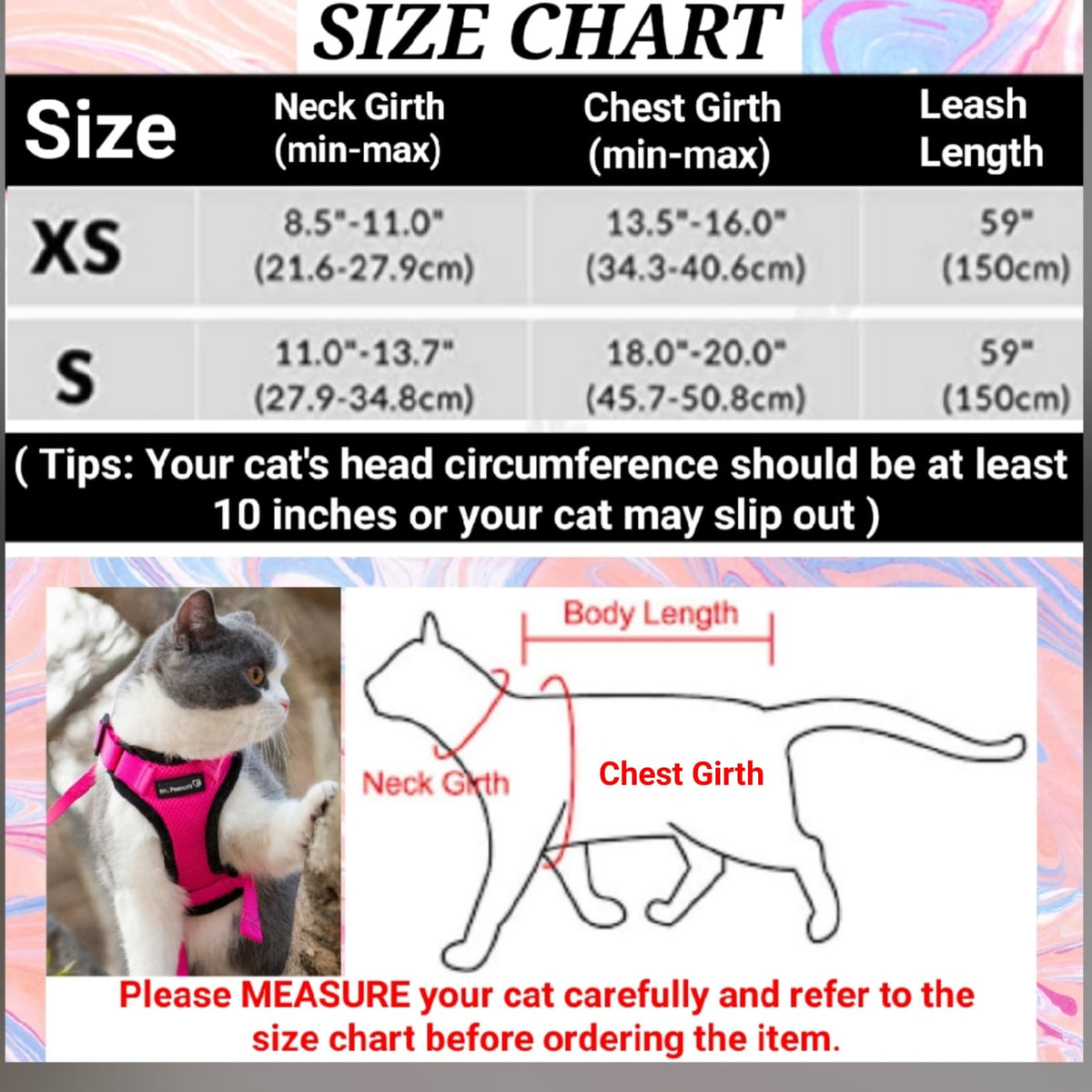 Mr. Peanut's PurrTrek Reflective Cat Harness with Matching Leash - BIG FRENCHIES