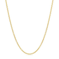 14k Yellow Gold Round Cable Link Chain 1.5mm