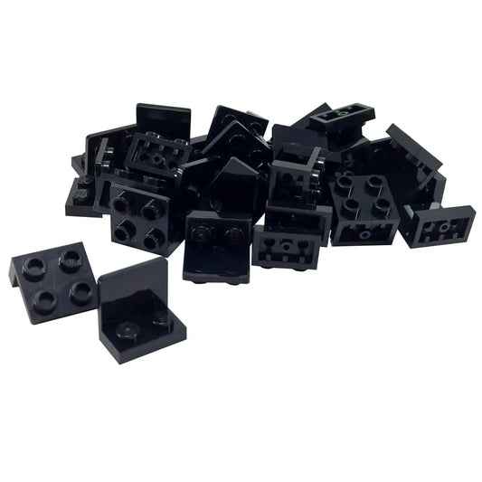 BRACKET 1×2-2×2 Inverted (#99207) – 25× Black – LEGO® Compatible – Pack of 25 - BIG FRENCHIES