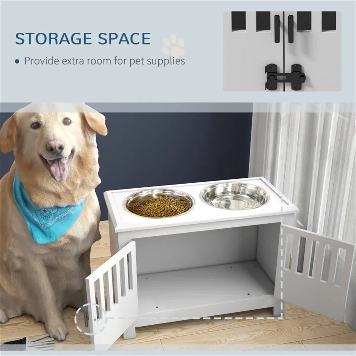 Dog Food Storage Cabinet