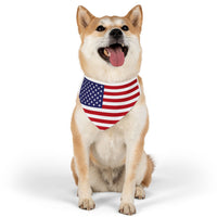Patriotic American Flag Pet Bandana – Celebrate Veterans Day in Style - BIG FRENCHIES