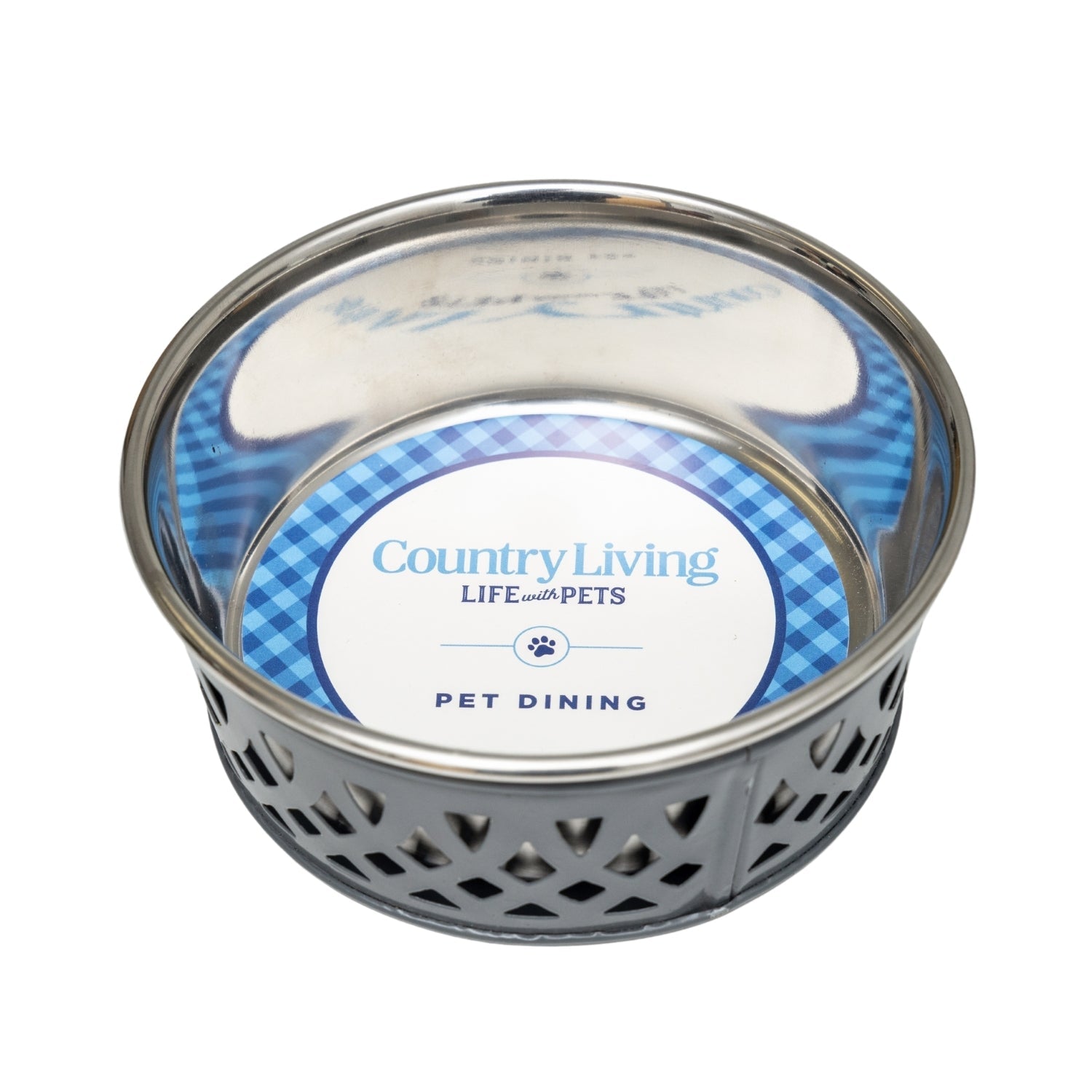 Country Living Set of 2 Stainless Steel Dog Bowls – Farmhouse Style, Ideal for Small to Medium Dogs - BIG FRENCHIES