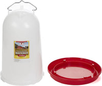 Little Giant 3 Gallon Poultry Drinker 2-Pack Gravity Fed Chicken Waterer Red Base