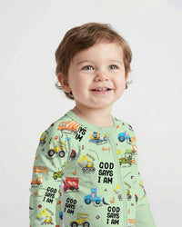 God Says I Am Boy Bamboo Convertible Zippy