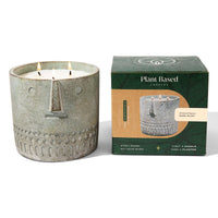 Natural Vanilla Orchid Stone Face Candle 27oz