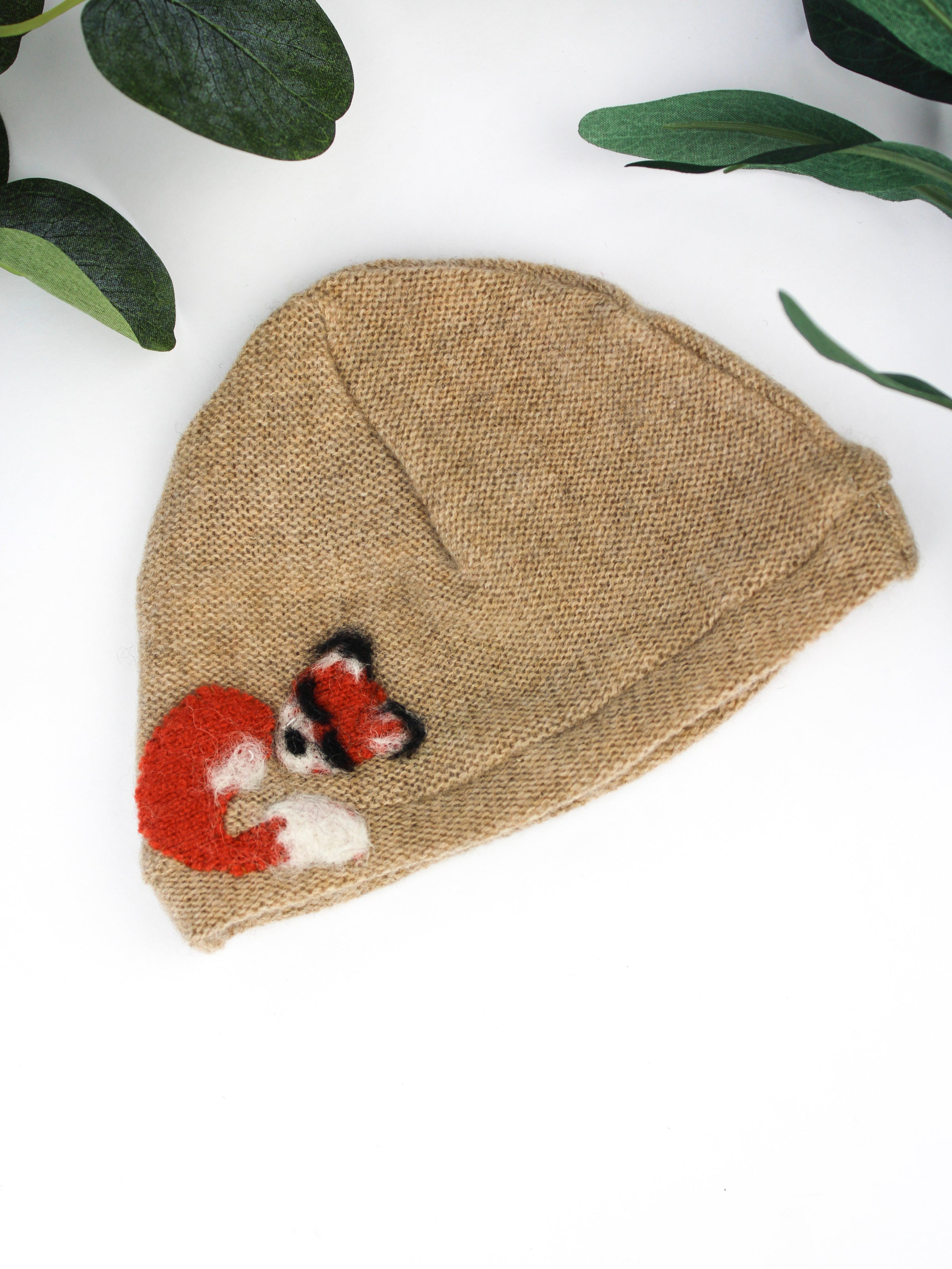 Sleeping Fox Cashmere Hat - Newborn - BIG FRENCHIES
