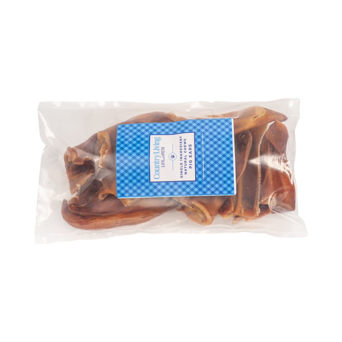Country Living Whole Pig Ears Dog Treats – 100% Natural, Premium Pork Chews for Dental Care – (15-Pack) - BIG FRENCHIES