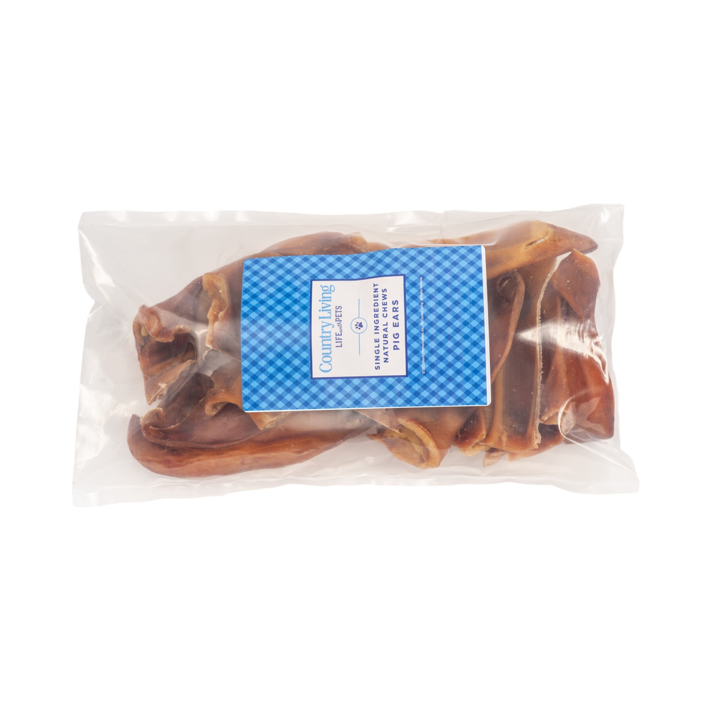 Country Living Whole Pig Ears Dog Treats – 100% Natural, Premium Pork Chews for Dental Care – (15-Pack) - BIG FRENCHIES