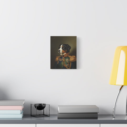Custom Regal Dog Portrait Canvas Print, Dog Lover Gift, Wall Art, Home Decor, Vintage Animal Art, Pet Parent Decor - BIG FRENCHIES