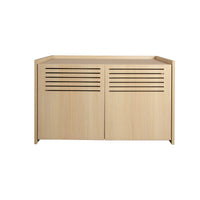 Modern Wooden Cat House with Scratching Pad , Cat Litter Box Enclosure, Spacious Hidden Cat Litter Box -33.46" x 21.06" 
