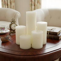3 Inch White Beeswax Pillar Candles - BIG FRENCHIES