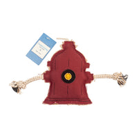 Country Living Canvas & Jute Fire Hydrant Dog Chew Toy – Durable, Safe and Non-Toxic - BIG FRENCHIES