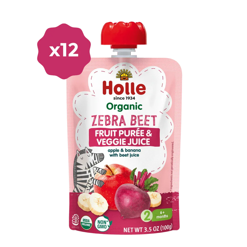 Organic Fruit & Veggie Purée - Zebra Beet - BIG FRENCHIES