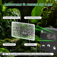 Automatic Reptile Mister System Smart Humidifier Timer Terrarium