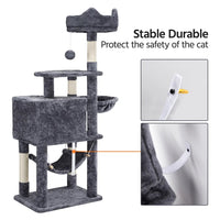 Ultimate 55" Dark Gray Cat Tree Tower - The Perfect Playground for Your Feline Friends! - BIG FRENCHIES