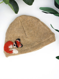 Sleeping Fox Cashmere Hat - Newborn - BIG FRENCHIES