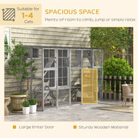 Playground Cat Window Box Outside Enclosure For Multiple Cats W Shelves & Bridges, Gray,Multiple Packages Shipped. Pleas