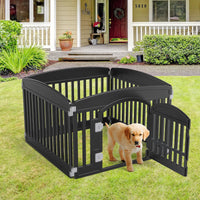 Dog Playpen Safe & Secure Indoor/Outdoor Pet Fence | Folding & Portable | Ideal for Small to Medium Dogs | Easy to Clean