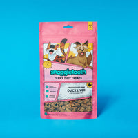 Snaggletooth Pets Freeze Dried Duck Liver Teeny Tiny Treats for Dogs & Cats, 2.6 oz, Pack of 12