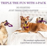 Tough Dog Toys For Aggressive Chewers 3 Pack, Indestructible Dog Toys For Large Dogs, Dog Chew Toys, Aggressive Chew Toy