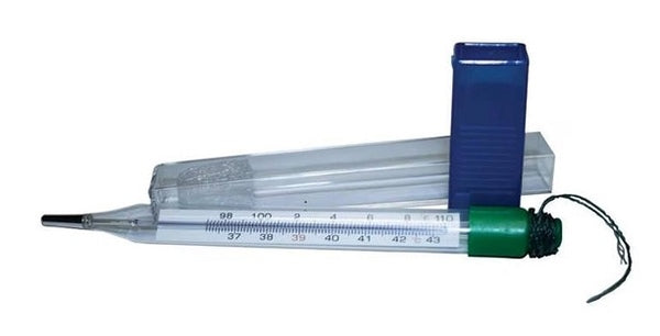 Ideal Veterinary Digital Thermometer Mercury Free w/Case Livestock Horses Dogs