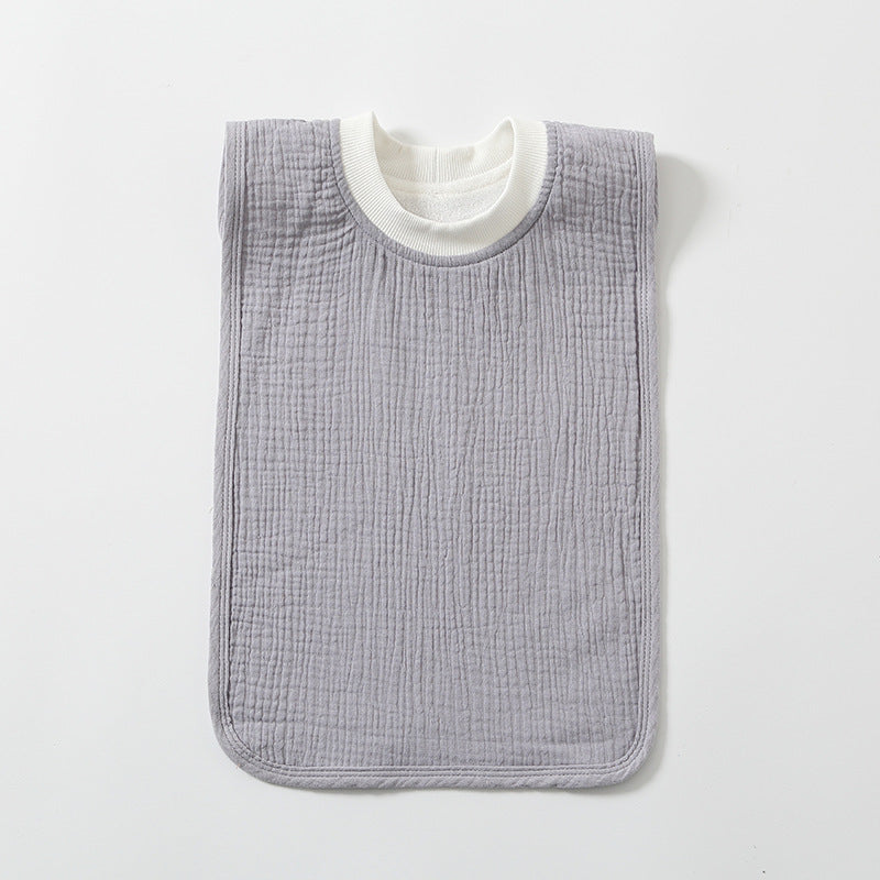 Large Childrens Washcloth Bib That Resists Stains