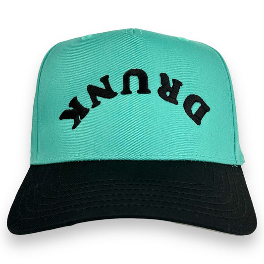 DRUNK HAT Upside Down Custom Embroidered Cap