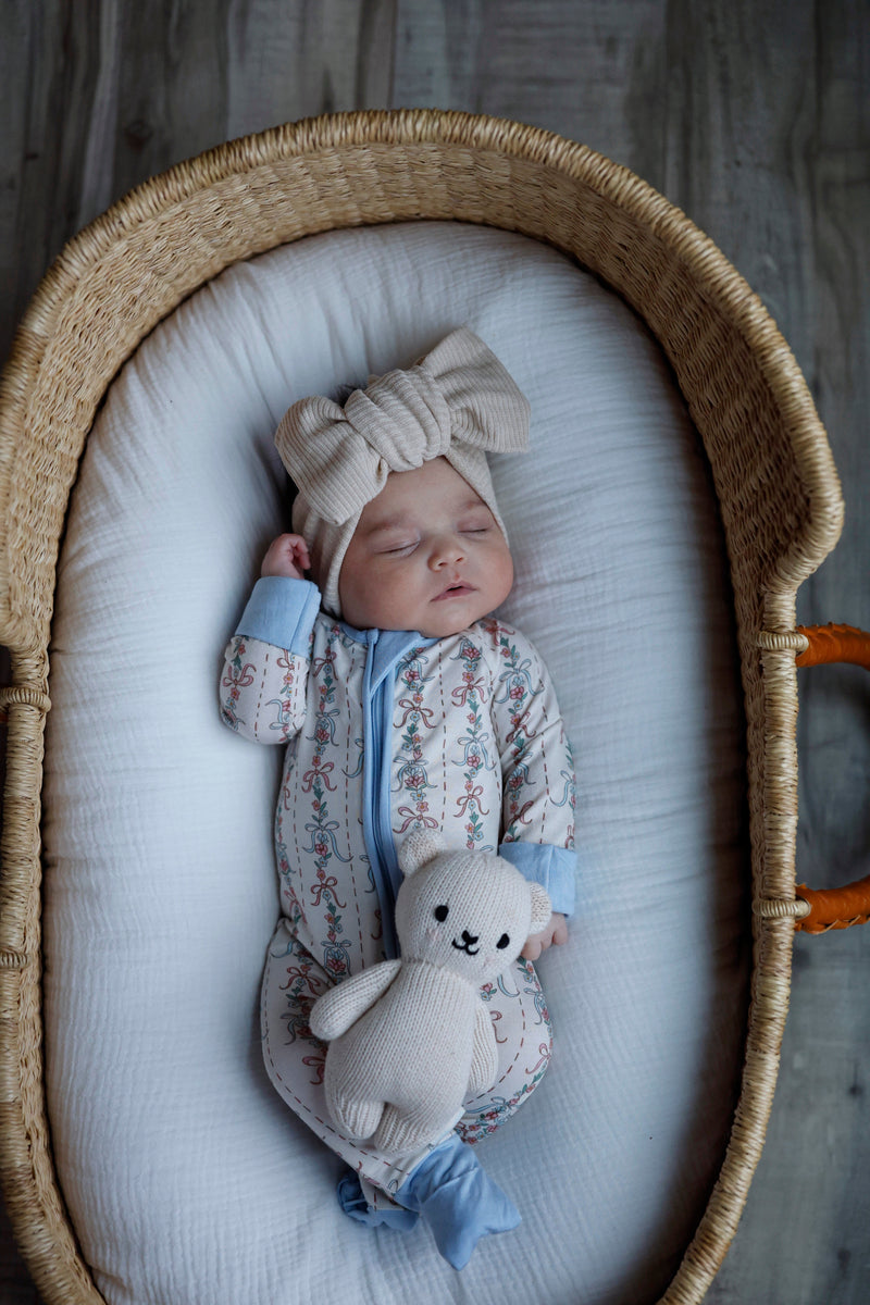 Bow Blossom (Convertible Zip Footies) - BIG FRENCHIES