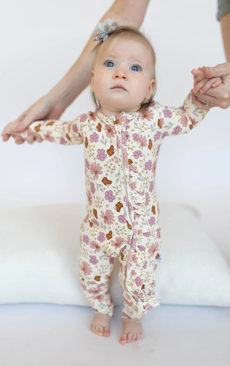 Floral Butterfly Loveralls - BIG FRENCHIES