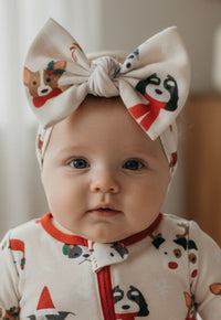 Bark The Halls (Bow Headband) - BIG FRENCHIES
