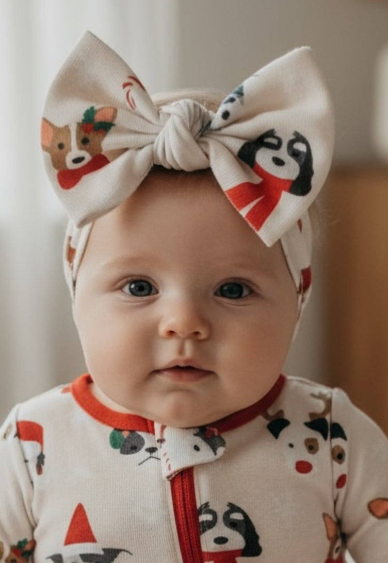 Bark The Halls (Bow Headband) - BIG FRENCHIES