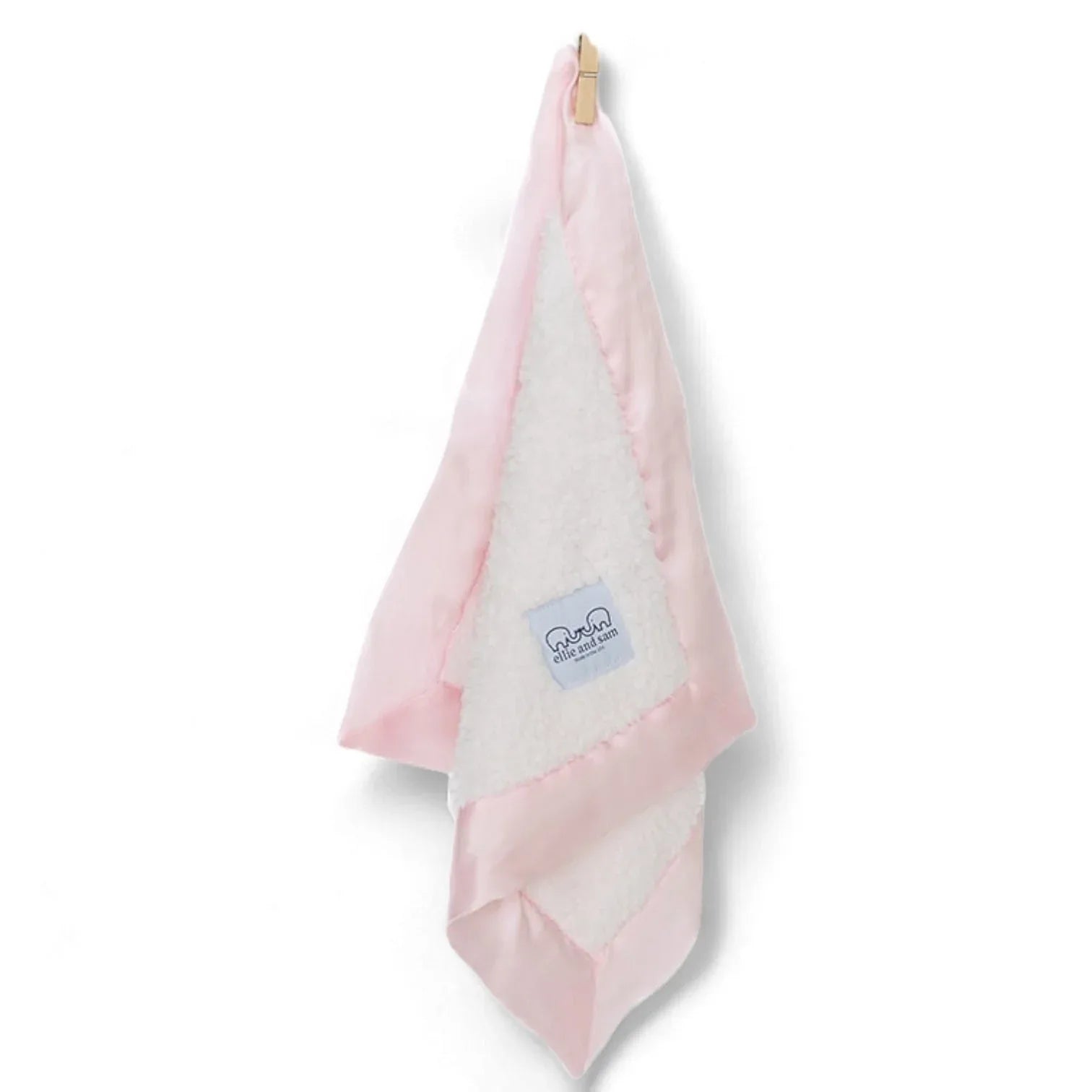 Classic Satin Border Lovey - Pink - BIG FRENCHIES