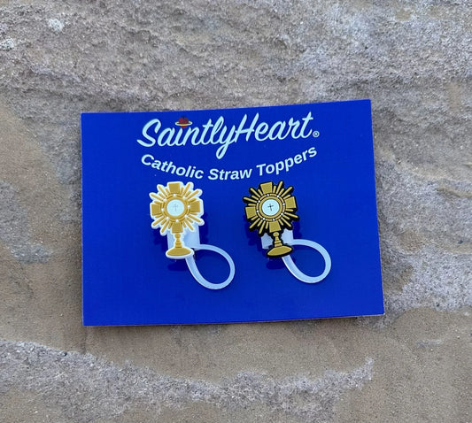 Catholic Straw Toppers: Adoration (a 2 pack!) - BIG FRENCHIES
