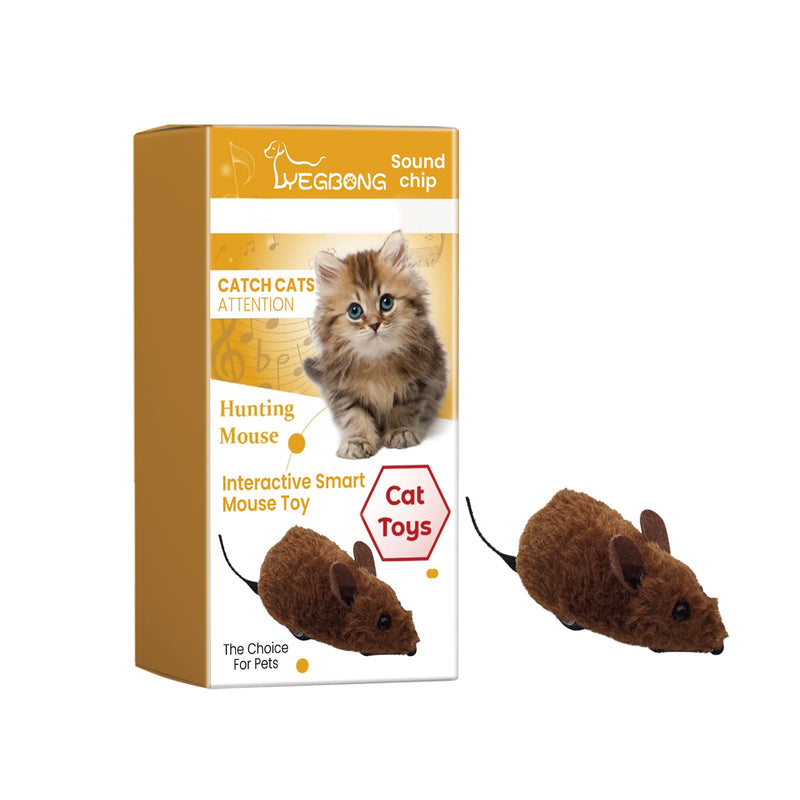 Interactive Smart Mouse Toy, Cats And Dogs Like A Mouse Sound Relief Plush Toy-Pet Toys-BIG FRENCHIES-V.I.P Digital Presence