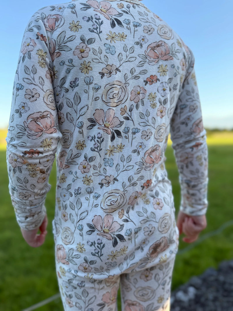 Pastel Petals Modal Zippy Romper - BIG FRENCHIES
