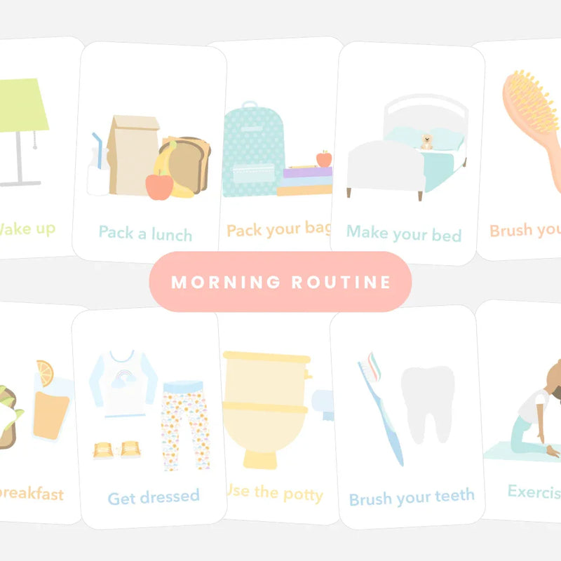 Morning Routine Flashcards - BIG FRENCHIES