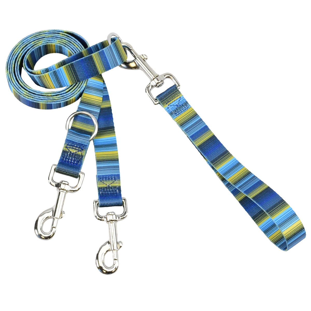 Clyde Double Connection Leash – EarthStyle-Pet Collars & Leashes-BIG FRENCHIES-2 Hounds Design