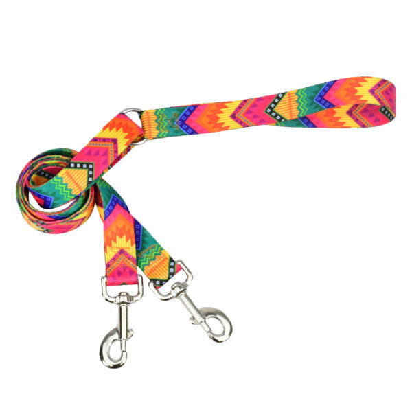 BFF (Best Friends Forever) Double Connection Leash – EarthStyle-Pet Collars & Leashes-BIG FRENCHIES-2 Hounds Design