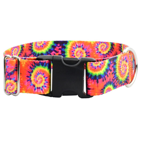Classic Tie-Dye Dog Collar – EarthStyle-Pet Collars & Leashes-BIG FRENCHIES-2 Hounds Design