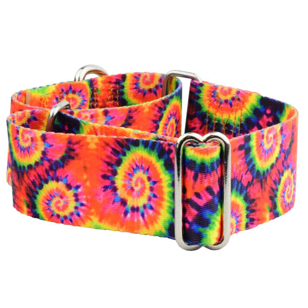 Classic Tie-Dye Martingale Dog Collar – EarthStyle-Pet Collars & Leashes-BIG FRENCHIES-2 Hounds Design