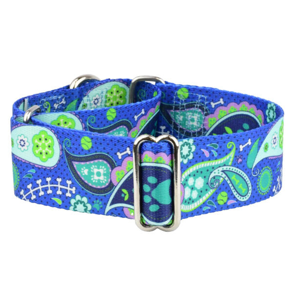 Paw Paisley Martingale Dog Collar – EarthStyle-Pet Collars & Leashes-BIG FRENCHIES-2 Hounds Design