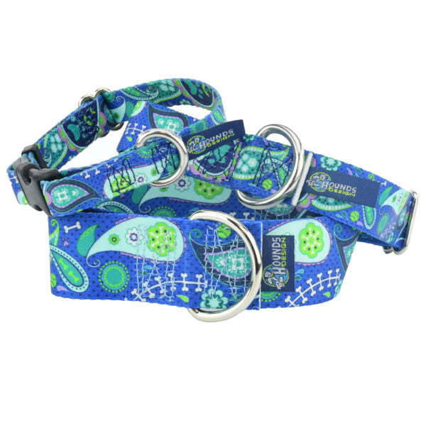Paw Paisley Dog Collar – EarthStyle-Pet Collars & Leashes-BIG FRENCHIES-2 Hounds Design