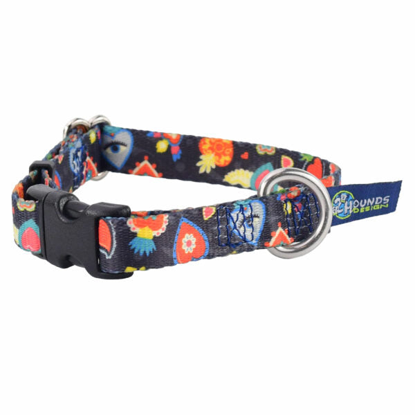 Gothic Hearts Dog Collar – EarthStyle-Pet Collars & Leashes-BIG FRENCHIES-2 Hounds Design
