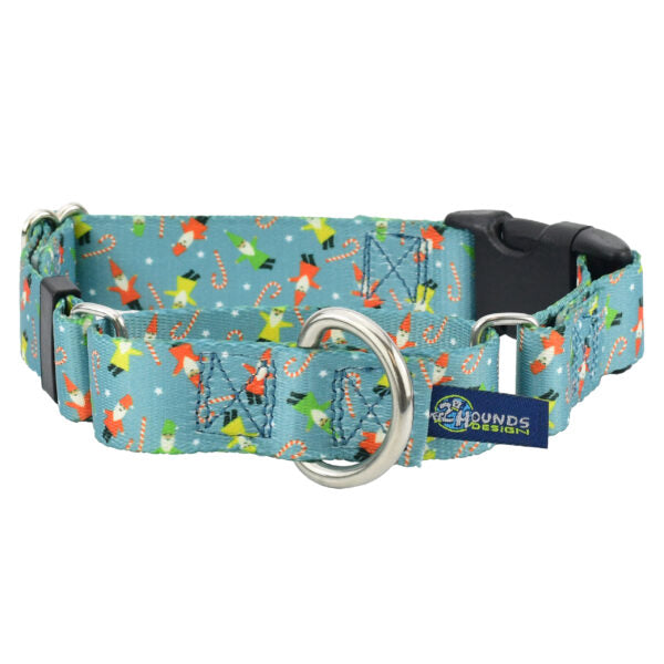 Jolly Gnomes Buckle Martingale Dog Collar – EarthStyle-Pet Collars & Leashes-BIG FRENCHIES-2 Hounds Design
