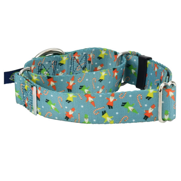 Jolly Gnomes Martingale Dog Collar – EarthStyle-Pet Collars & Leashes-BIG FRENCHIES-2 Hounds Design